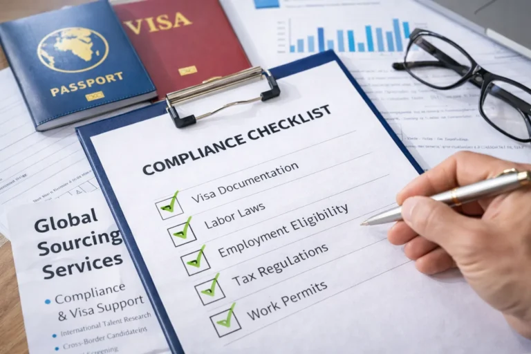 global sourcing services with compliance and visa support