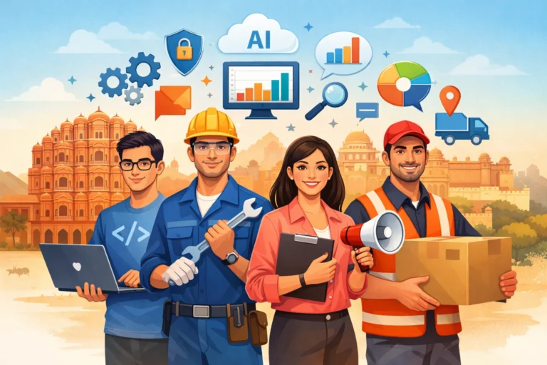 skills in demand for jobs supported by placement agencies in jaipur