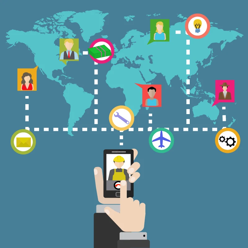 Step-by-step hiring process showing EliteHire for International Recruitment workflow and global talent sourcing