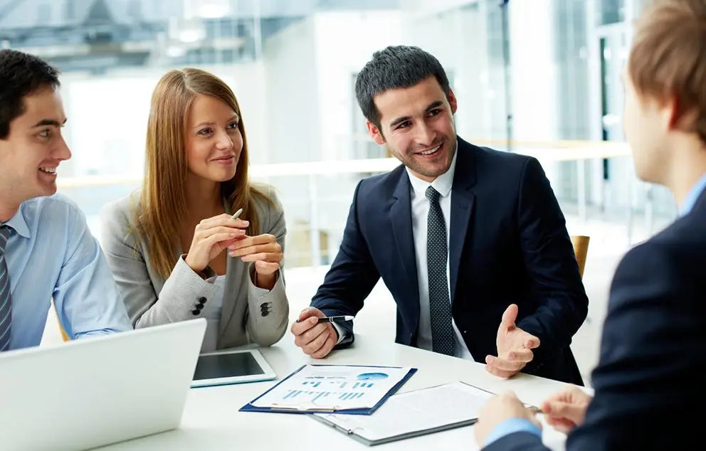Recruitment team helping businesses India